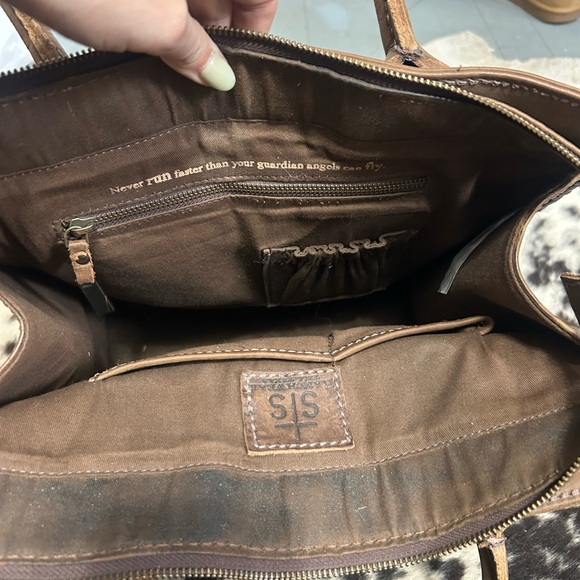 STS Ranchwear Rustic Brown Leather Chaps Tote Large - Picture 4 of 5